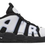 Nike Uptempo Air More Leather Sneaker Hakiki Deri Bilekli Lastik İpli Siyah Spor Ayakkabı