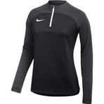 Nike W Nk Df Acdpr Dril Top K DH9246-011 Siyah Gri Kadın Antrenman Eşofman Üstü