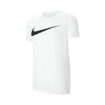 Nike W Nk Df PARK20 Kadın Futbol Tişörtü Beyaz Renkli Desenli Nefes Alabilir Kumaş