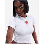Nike W Nsw Frt Ss Baby Peach Tee Kadın Beyaz Crop T-Shirt / IQ1429-100
