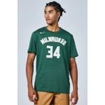 Nike Wilwaukee Bucks Nba Mens Tee Grafik Baskılı Pamuklu Erkek Tişört Yeşil