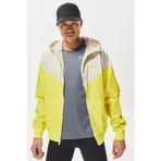 Nike Windrunner Full Zip Jacket Kapüşonlu Erkek Ceket Rüzgarlık Sarı Krem