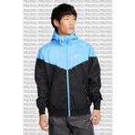 Nike Windrunner Full Zip Jacket Kapüşonlu Erkek Ceket Rüzgarlık Siyah Mavi - XL