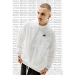 Nike Windrunner Loose Fit Men Jacket Yarım Fermuarlı Bol Kesim Erkek Astarsız Ceket Beyaz