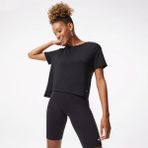 Nike Yoga Dri-Fıt Bayan Oversize Siyah Tişört