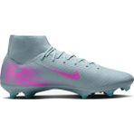 Nike Zm Superfly 10 Acad FG/MG Krampon Erkek Yetişkin Çoraplı Yüksek Bilekli Gri - Pembe