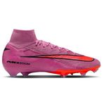 Nike Zoom Superfly 10 Elite FG Çoraplı Erkek Profesyonel Çim saha Kramponu Açık Pembe