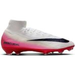 Nike Zoom Vapor 10 Elite Fg Lv8 Mens Football Shoes Bilekli Profesyonel Çim Saha Kramponu Beyaz