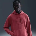 Nikecourt HM6759-661 Heritage Dri-FIT French Terry Erkek Tenis Kapüşonlu Sweatshirt - Kırmızı