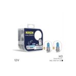 Nıken 12V H3 55W Beyaz Işık Ampul 5000K (2 Adet)