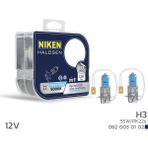 Nıken 12V H3 55W Beyaz Işık Ampul 5000K (2 Adet)