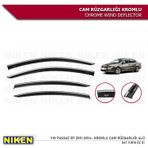 Niken 2011-2014 Volkswagen Passat B7 Kromlu 4'lü Cam Rüzgarlığı Set