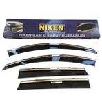Niken 2016-2021 Fiat Egea Kromlu 4'lü Cam Rüzgarlığı Set