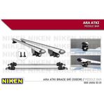 Niken 41075653 Araç Üstü Ara Atkı Tavan Barı Bagaj Brace Gri 130 Cm