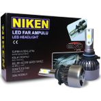 Niken Evo Serisi Led Xenon Far Ampulu H7 / H4 / H11 / H1 / H10 / 9005 / 9006 / H15 + T10 Ampul - HB4 9006