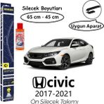 Niken Honda Civic Ön Silecek Takımı (2017-2021) Hediye!!! Autokit Konsantre Cam Suyu