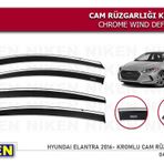 Niken Hyundai Elantra 2016-2017-2018 Kromlu Cam Rüzgarlığı