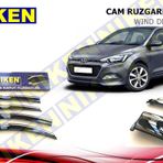 Niken Hyundai I20 2015 4 Kromlu Cam Rüzgarlığı