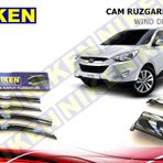 Niken Hyundai İX35 Paslanmaz 4 Seti 2010 Üzeri Kromlu Cam Rüzgarlığı