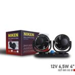 Niken Küçük Çift Başlı 12v Vantilatör 4 Inç 6,5w