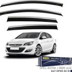 Niken Opel Uyumlu Astra J -2009 Kromlu Cam Rüzgarlığı 4Lü Parça