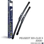Niken Peugeot 301-CLIO 3 2008- Araca Özel Silecek Drstr - Siyah