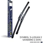 Niken Symbol3-Logan2-Sandero2 2015-Araca Özel Silecek11 - Siyah
