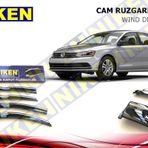 Niken Volkswagen Jetta 2011 Kromlu Cam Rüzgarlığı