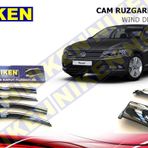 Niken Volkswagen Passat B8 2015 Ruzgarligi 4lu Kromlu Cam