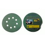 Nikon 52040 Kırılmaz Yeşil Cırt Zımpara 125x220 Kum 8 Delikli Renksiz