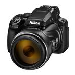 NIkon COOLPIX P1100 Superzoom Dijital Fotoğraf Makinesi | Görüntü Sabitlemeli 125x Optik Zoom 16 MP 4K Ultra HD Video Wi-Fi Bağlantısı RAW Format ve Dönen LCD Ekran (Siyah)
