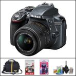 Nikon D3300 + 18-55 mm Vr Lens Dslr Fotoğraf Makinesi (Çanta + 32 GB Sd Kart + Temizlik Kiti Hediyeli) - Siyah