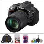 Nikon D5300 + 18 x 105 mm Vr Lens Dslr Fotoğraf Makinesi Çanta + 32 GB Sd Kart + Temizlik Kiti - Siyah
