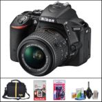 Nikon D5500 + 18-55 mm ve Lens Dslr Fotoğraf Makinesi (Çanta + 32 GB Sd Kart + Temizlik Kiti ) - Siyah