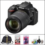 Nikon D5600 + 18-140 mm Vr Lens Dslr Fotoğraf Makinesi (Çanta + 32 GB Sd Kart + Temizlik Kiti ) - Siyah