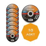 Nikon Inox 115X1,0X22 Düz Krom Kesme Taşı (10-Lu Paket)