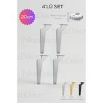 NİKSA METAL 4'lü Set-Modern Metal Ayak-TV Ünitesi Ayağı-Koltuk Ayağı-Kanepe Ayağı-Berjer Ayağı-Orta Sehpa Ayağı
