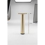 NİKSA METAL Boru Orta Ayak Bonj-17cm-Modern Metal Mobilya Baza Ayağı-Koltuk Kanepe Berjer Ayak-Ünite Sehpa Ayak