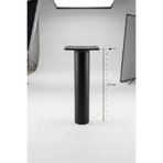 NİKSA METAL Boru Orta Ayak Siyah-17cm-Modern Metal Mobilya Baza Ayağı-Koltuk Kanepe Berjer Ayak-Ünite Sehpa Ayak