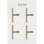 NİKSA METAL Füze Ayak Bonj-14cm4'lü Set-Modern Metal Mobilya Ayağı-Koltuk Kanepe Berjer Ayağı-Ünite Sehpa Ayağı