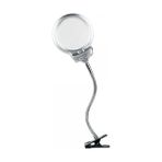 NIKULA-2.5X130 mm 5X24 mm LED Aydınlatmalı Büyüteç,masa Üstü Metal