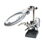 Nikula-Ayarlanabilir Başlıklı Elektronikçi Yardım Lehim Büyüteç - Beyaz - Belirtilmemiş - Seçeneksiz