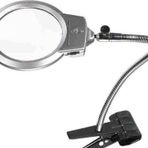 Nikula Mandallı Ayarlanabilir Başlıklı Led Işıklı Büyüteç 130 Mm