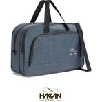 nil-01 UNISEX HAVLU KUMAŞ HOSTES VALİZ SEYAHAT TATİL SPOR HASTANE ÇOK GÖZLÜ EL VE OMUZ ÇANTASI KABİN BOY - Lacivert