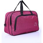 nil-01 UNISEX HAVLU KUMAŞ HOSTES VALİZ SEYAHAT TATİL SPOR HASTANE ÇOK GÖZLÜ EL VE OMUZ ÇANTASI KABİN BOY - Pembe