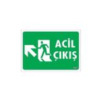Nil Avm Acil Çıkış Uyarı Levhasi 25X35 Kod: 947