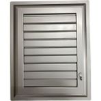 Nil Avm Plastik Menfez 65X65 Gümüş Banyo Wc Havalandırma