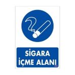 Nil Avm Sigara Içme Alanı Uyarı Levhassı 25X35 Kod: 450