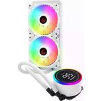 Nil AVM SNDgztk-404944 Rampage Helios C15 Beyaz 12Cm Fan Sicaklik Göstergeli İntel Lga1700/amd Am5 Argb 240Mm Sivi Soğutma
