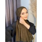 Nil Butik Bambu Kraş Şal - Asker Yeşili
